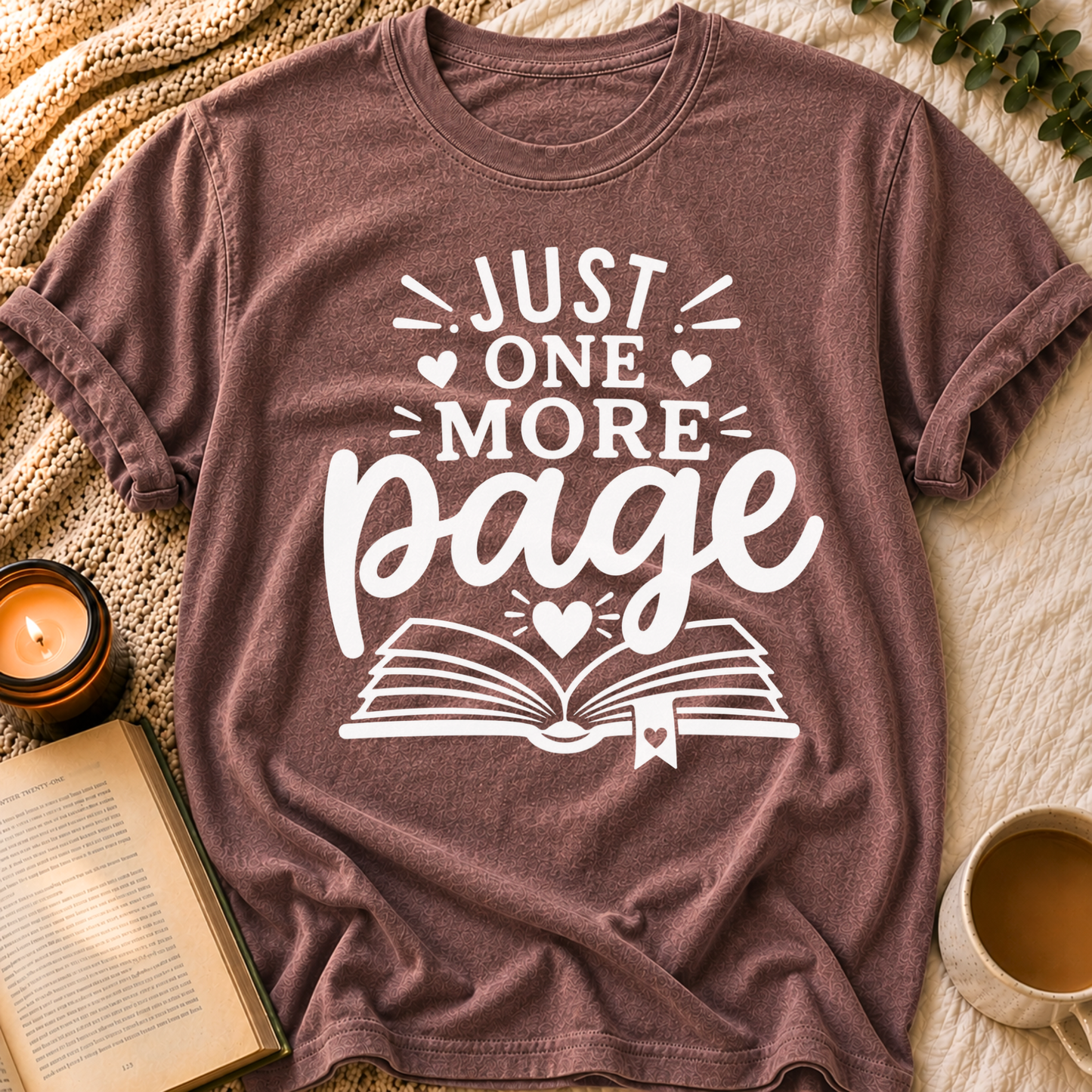 Just One More Page T-Shirt