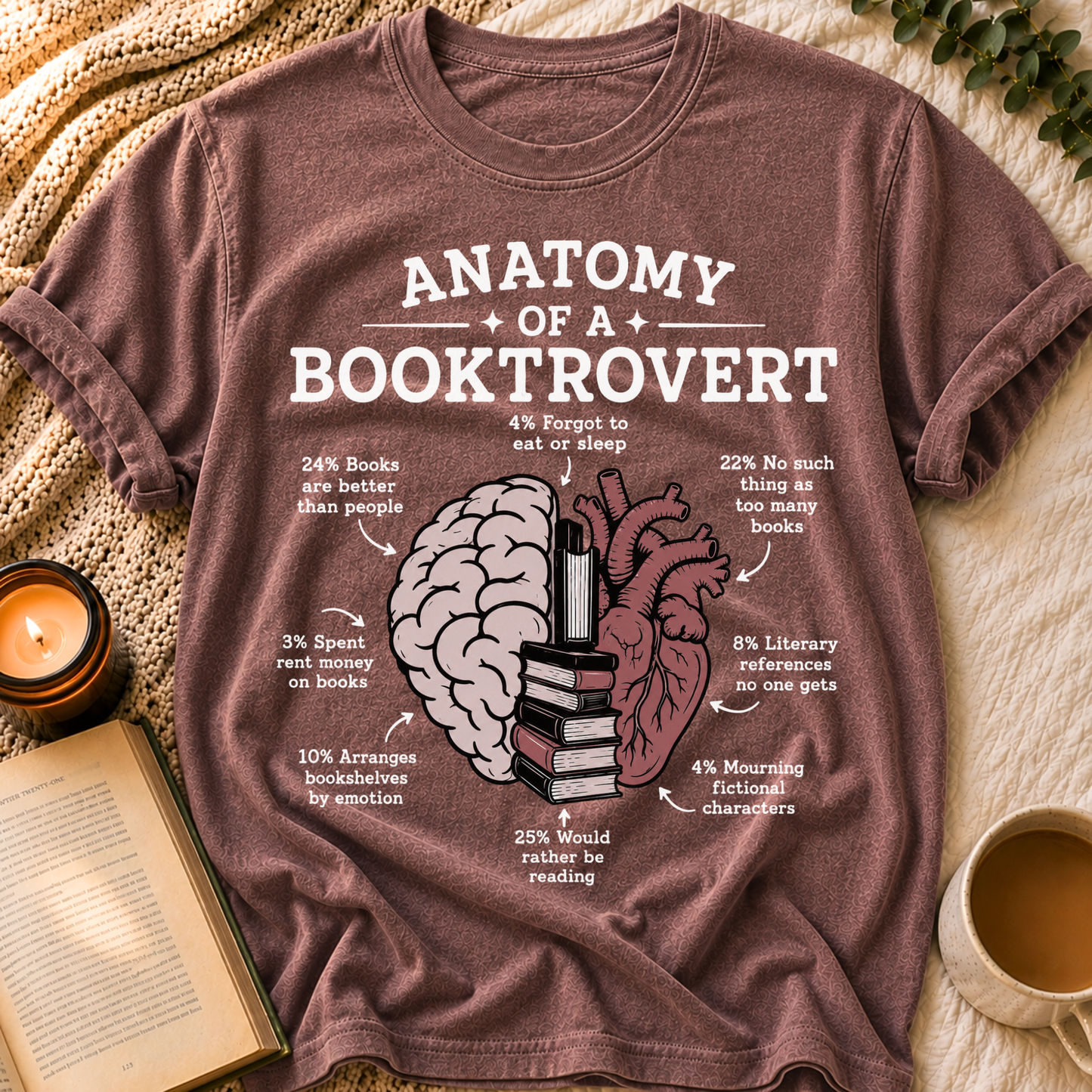 Anatomy Of Booktrovert T-Shirt