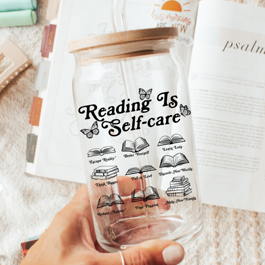 Reading Is Selfcare Sweatshirt + Free Cup - Sayitwithatea