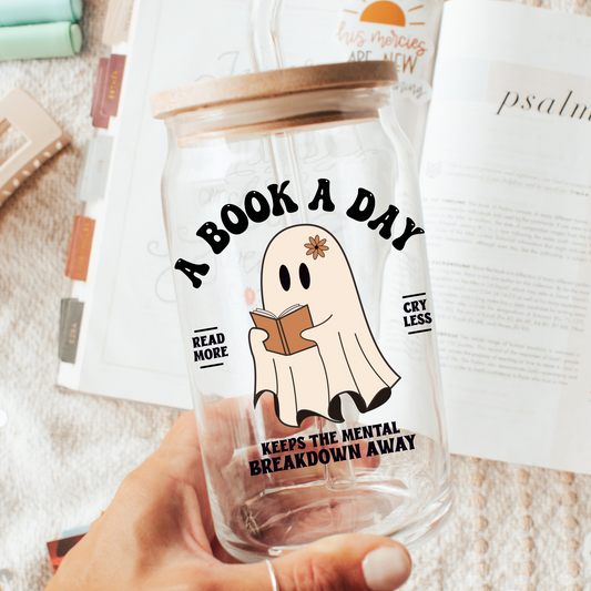 Ghost Read More Cry Less Tee + Free Cup - Sayitwithatea