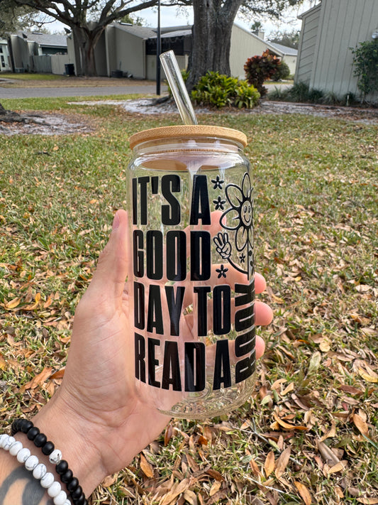 Good Day To Read Books Tee + Free Cup - Sayitwithatea