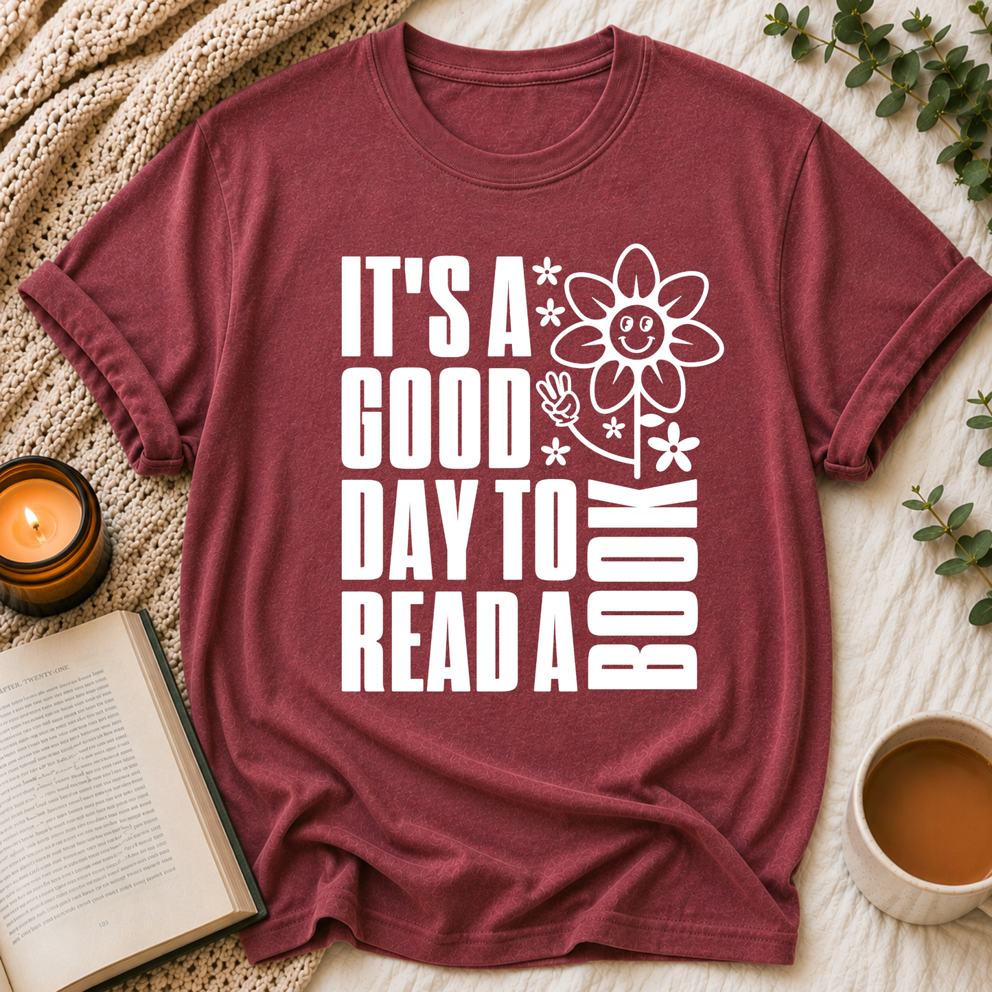 Good Day To Read Books Tee