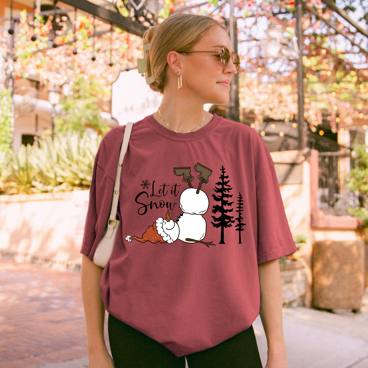 Let it snow Tee + Free Cup - Sayitwithatea