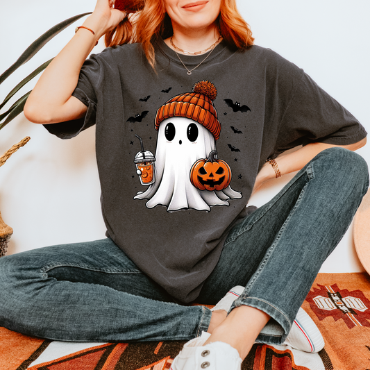 Ghost With Coffee Tee+ Free Cup - Sayitwithatea
