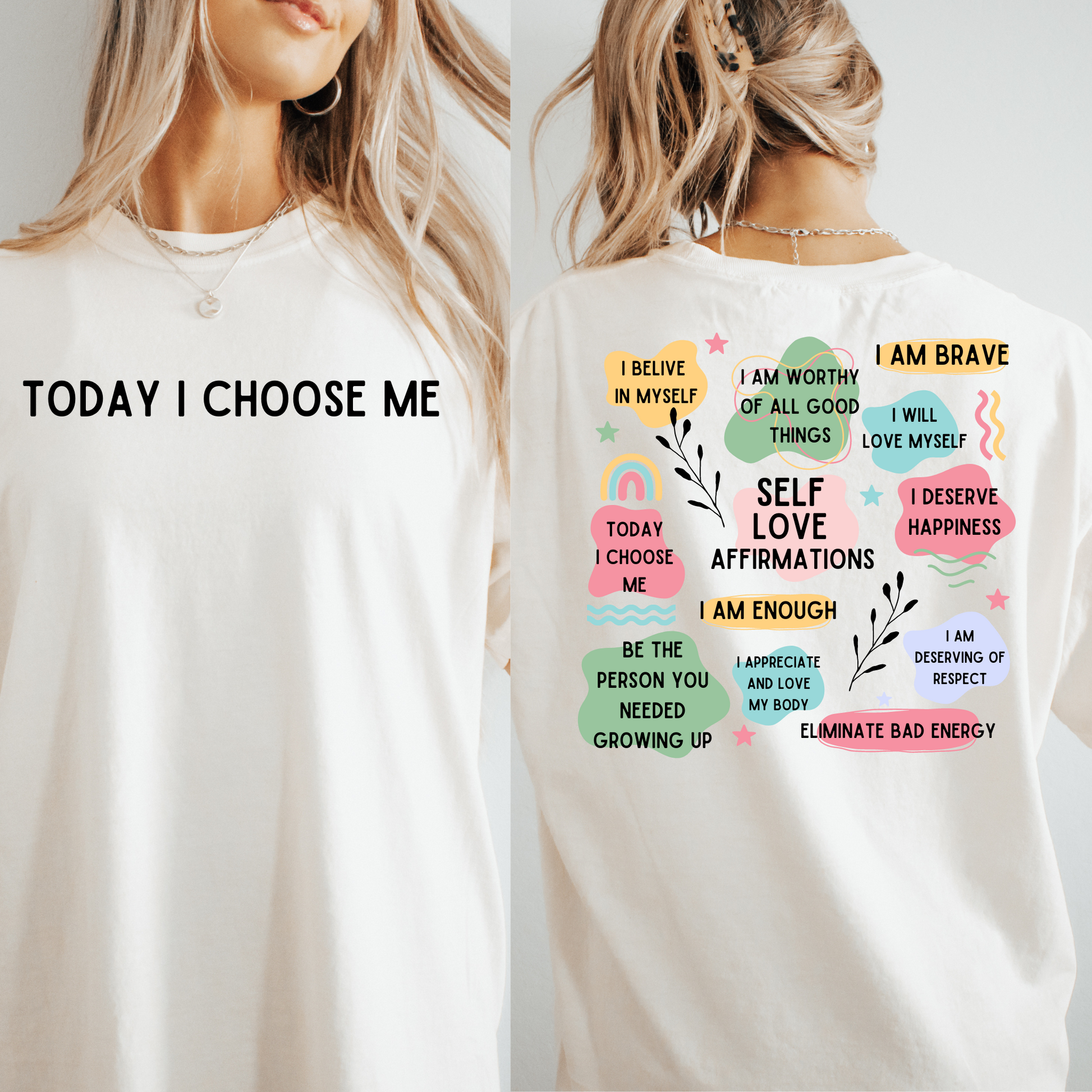 Today I Choose Me Tee + Free cup - Sayitwithatea