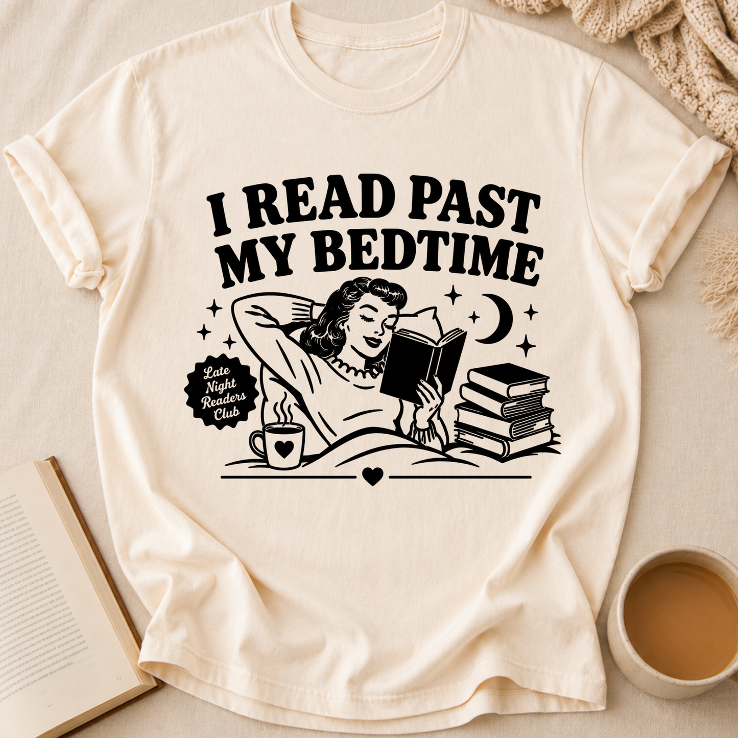 I Read Past Bedtime T-Shirt