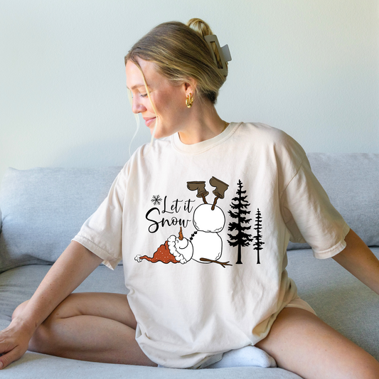Let it snow Tee + Free Cup - Sayitwithatea