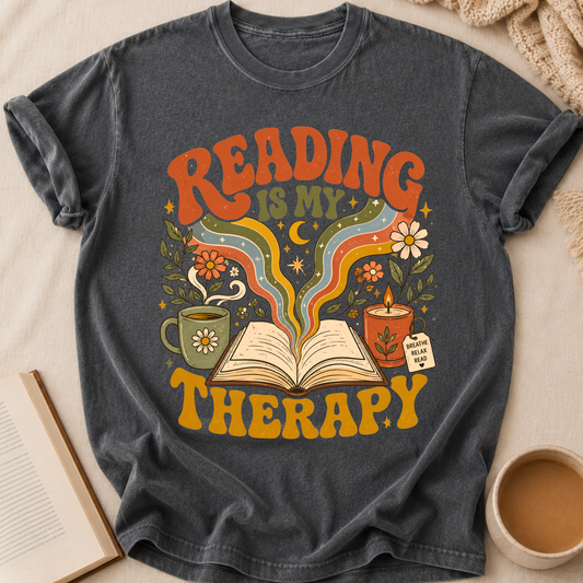 Reading Is My Therapy T-Shirt