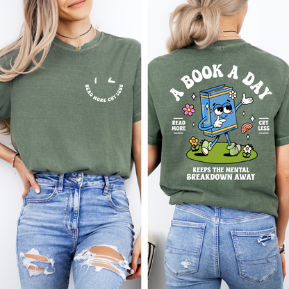 Read More Cry Less Tee + Free cup - Sayitwithatea