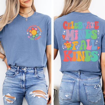 Celebrate Minds Tee + Free Cup - Sayitwithatea
