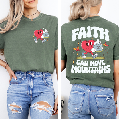 Faith Moves Mountains Tee + Free cup - Sayitwithatea