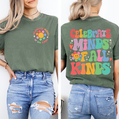 Celebrate Minds Tee + Free Cup - Sayitwithatea