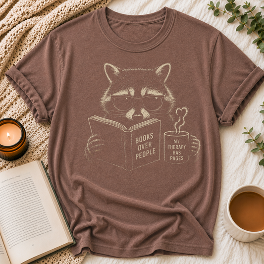 Raccoon Reading Tee