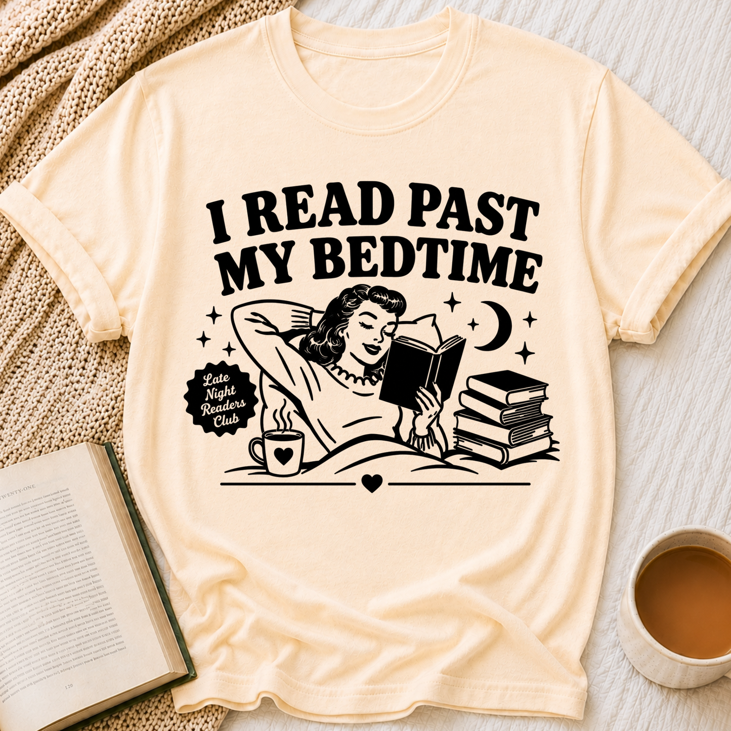 I Read Past Bedtime T-Shirt