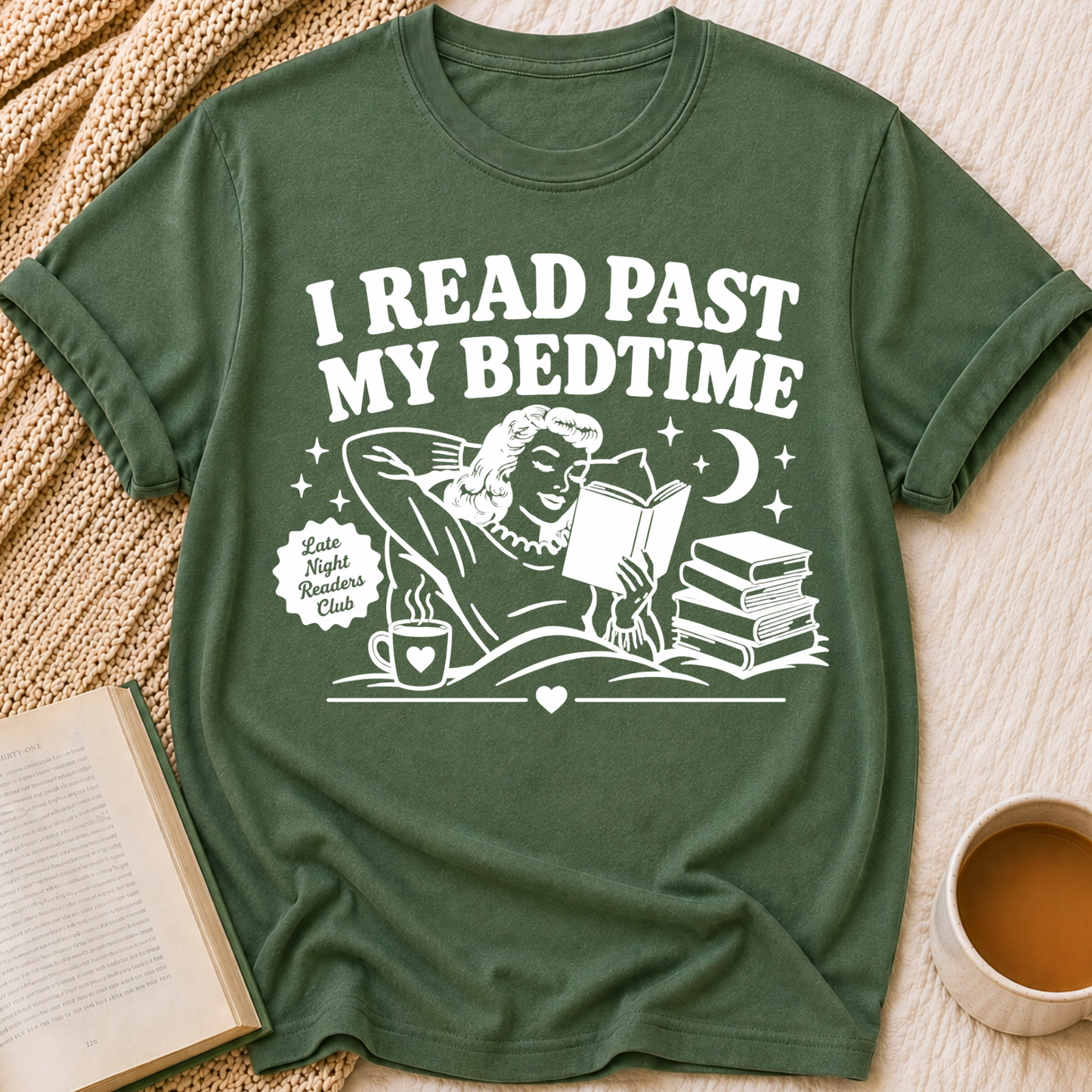 I Read Past Bedtime T-Shirt