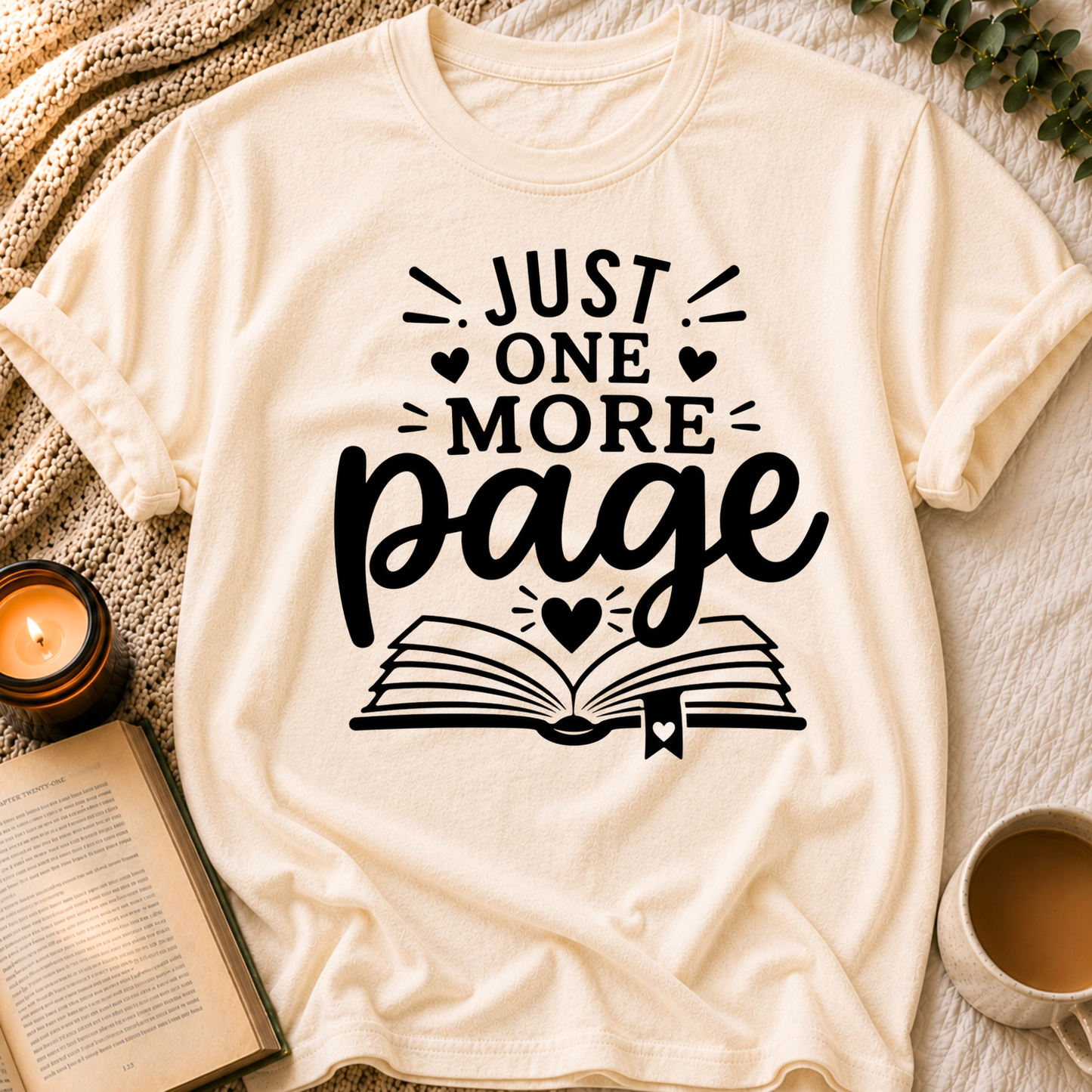 Just One More Page T-Shirt
