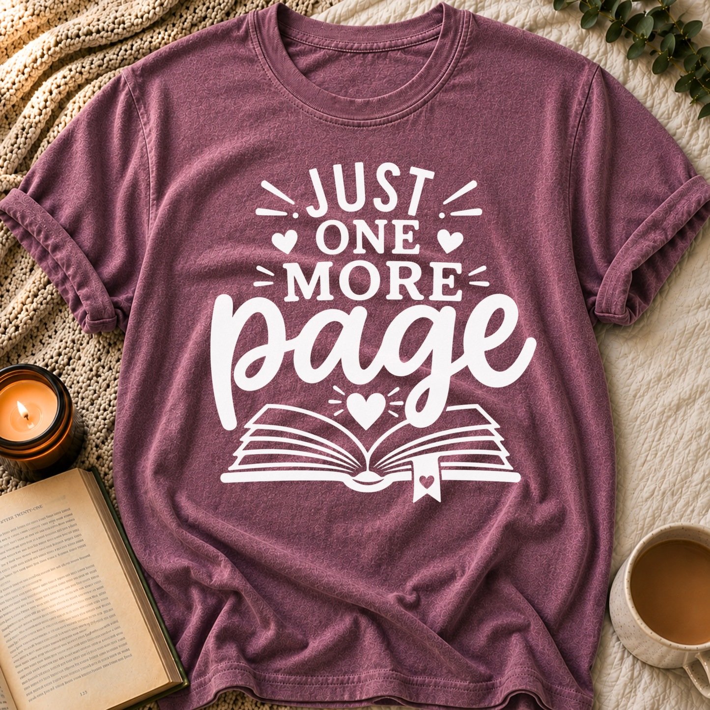 Just One More Page T-Shirt