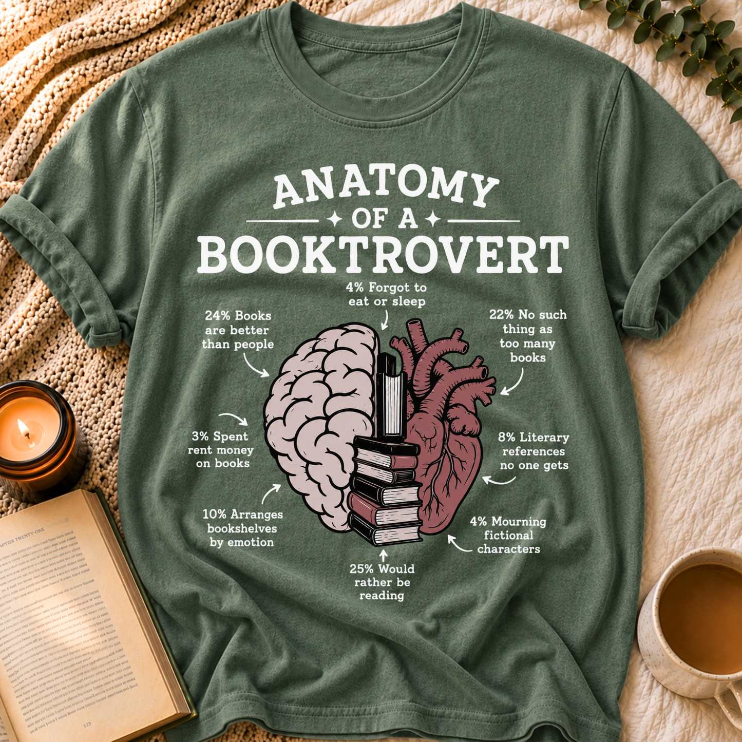 Anatomy Of Booktrovert T-Shirt
