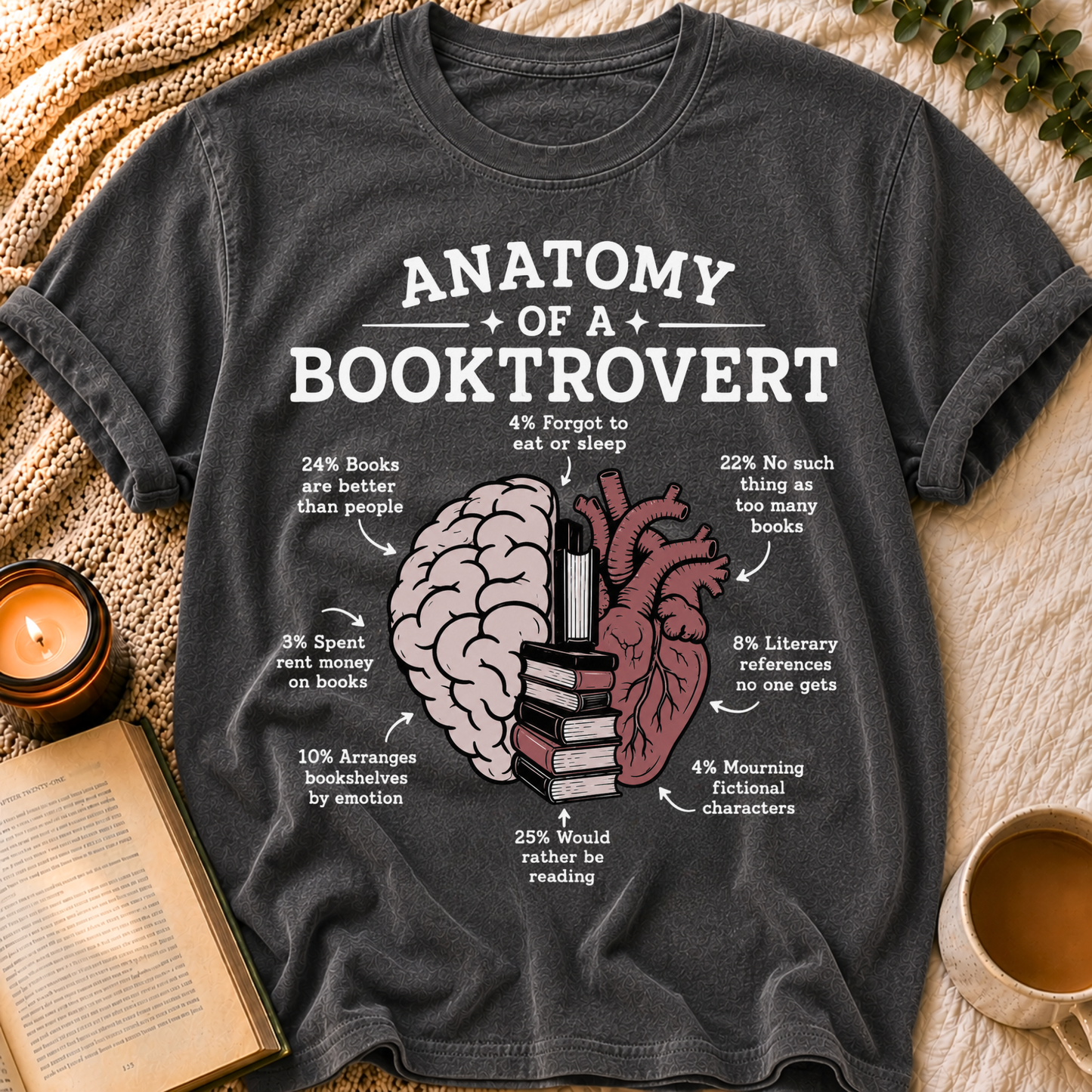 Anatomy Of Booktrovert T-Shirt