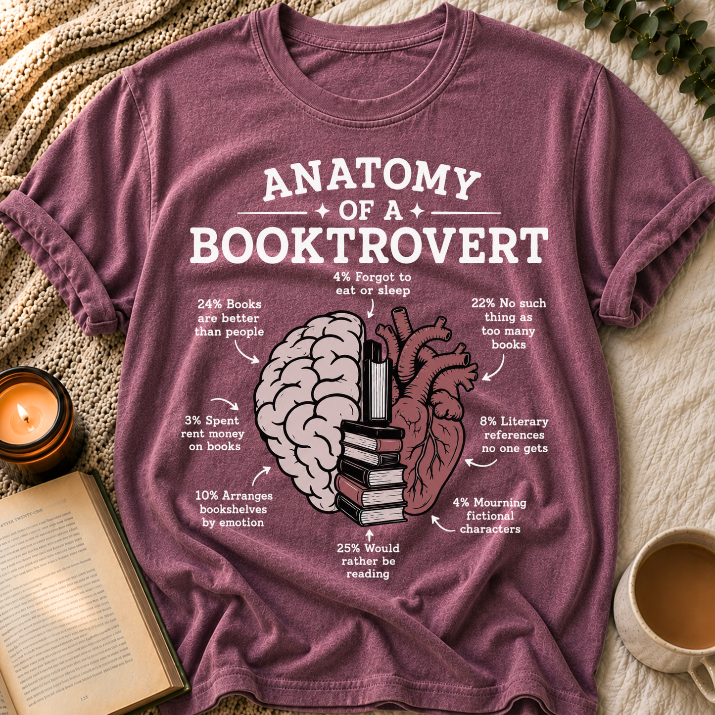 Anatomy Of Booktrovert T-Shirt