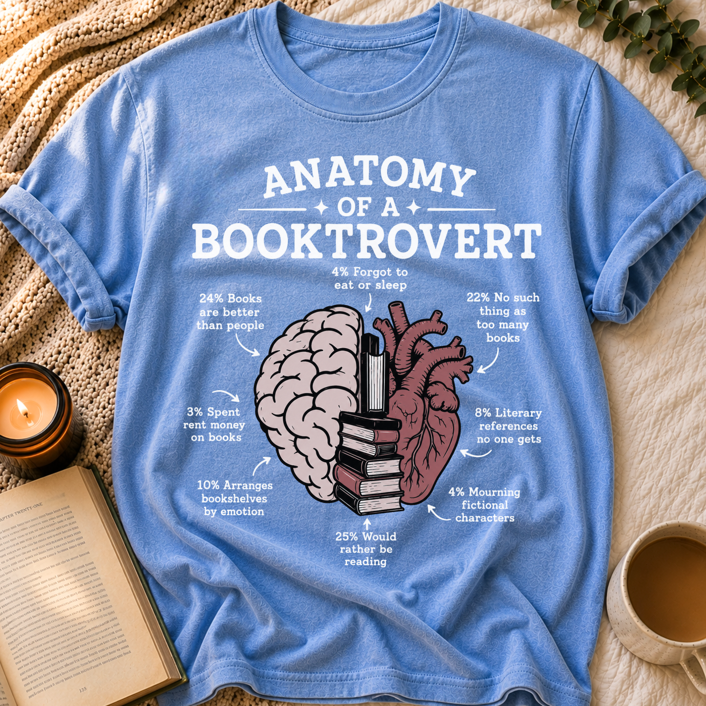 Anatomy Of Booktrovert T-Shirt