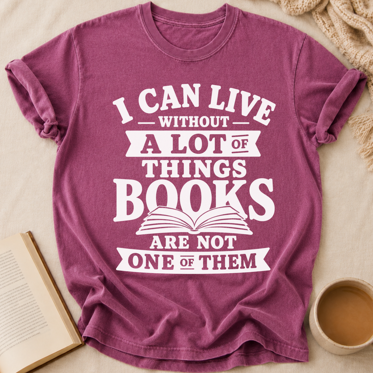 Live Without Books T-Shirt