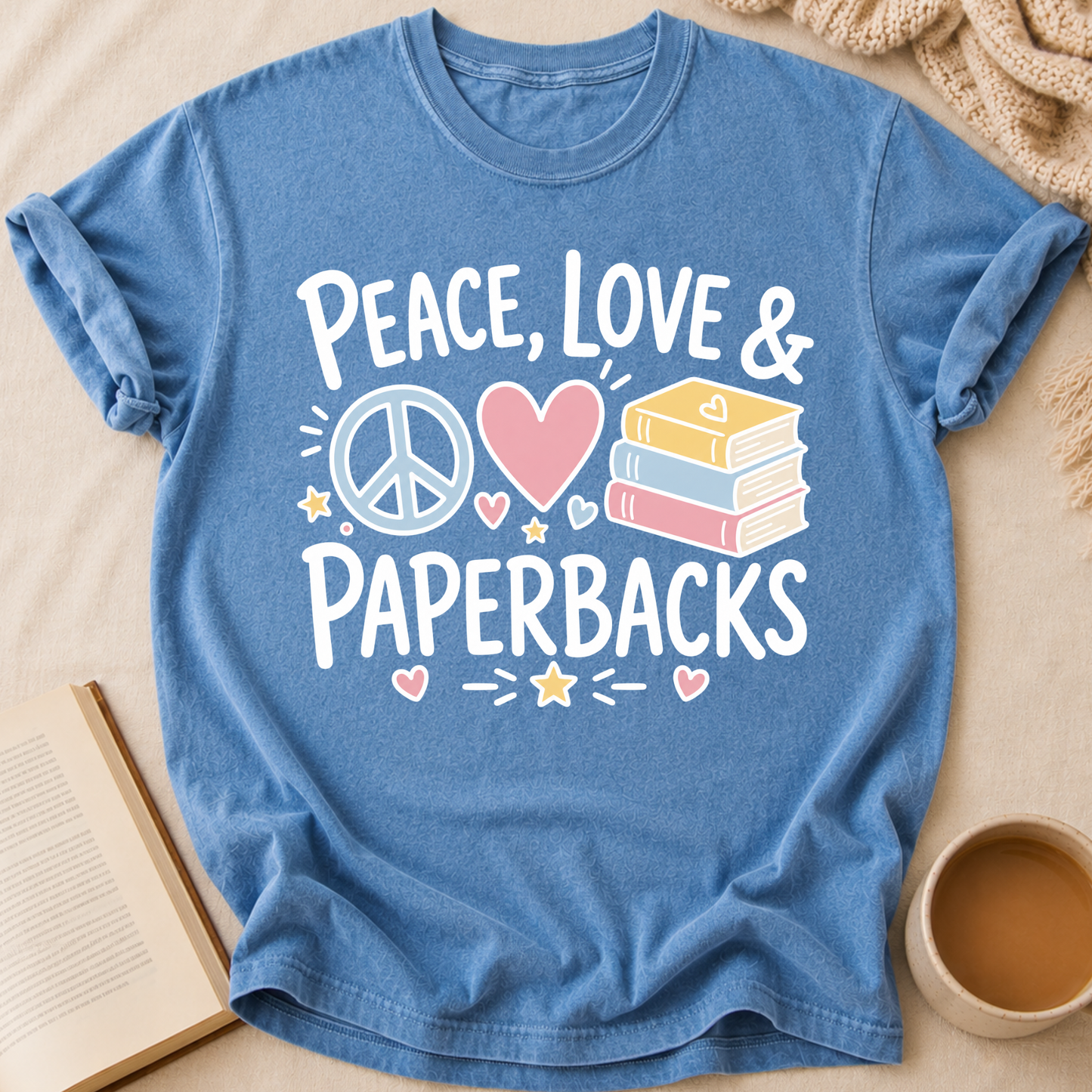 Peace Love Paperbacks T-Shirt
