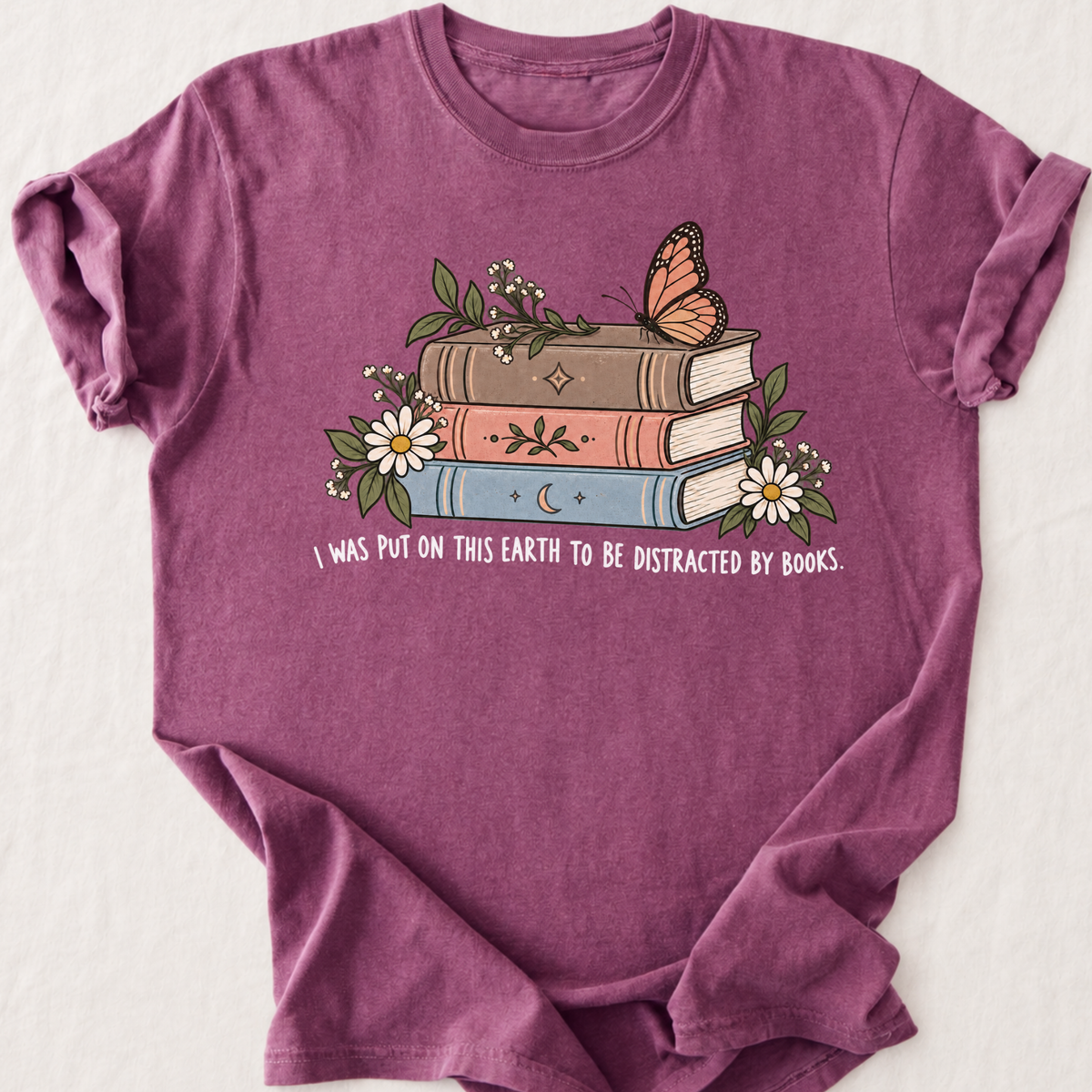 Distracted By Books T-Shirt