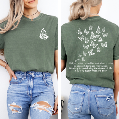 Butterfly Motivation Tee - Sayitwithatea