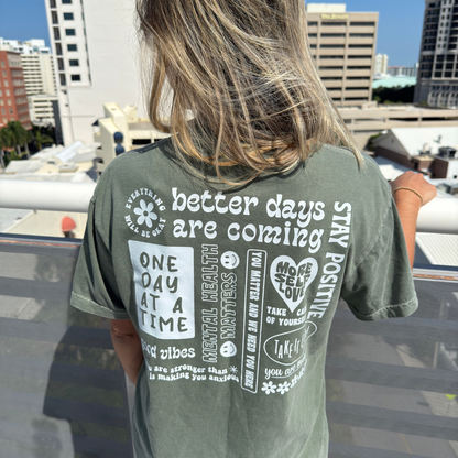 Everything will be ok tee + Free cup - Sayitwithatea