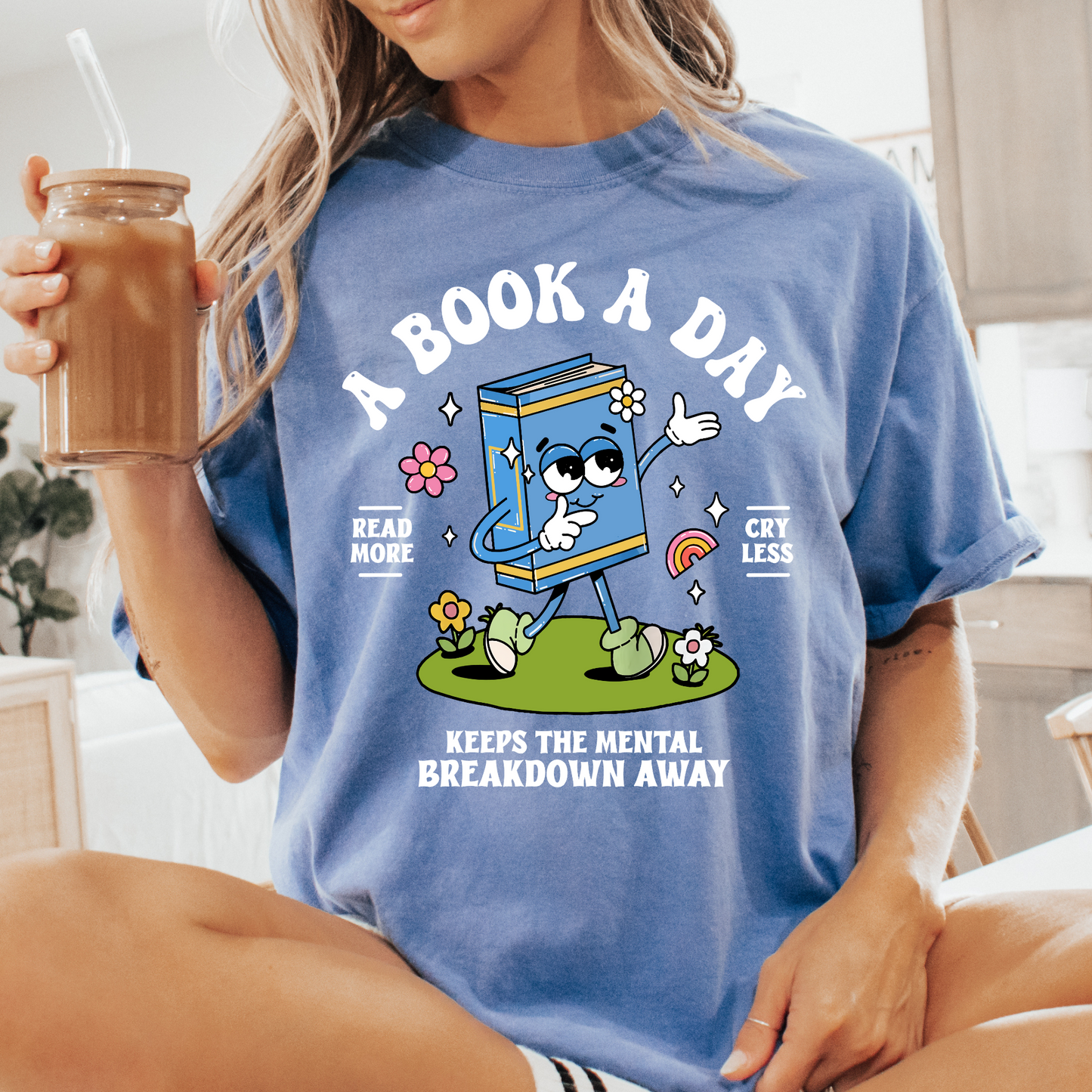 A Book A Day Tee + FREE CUP