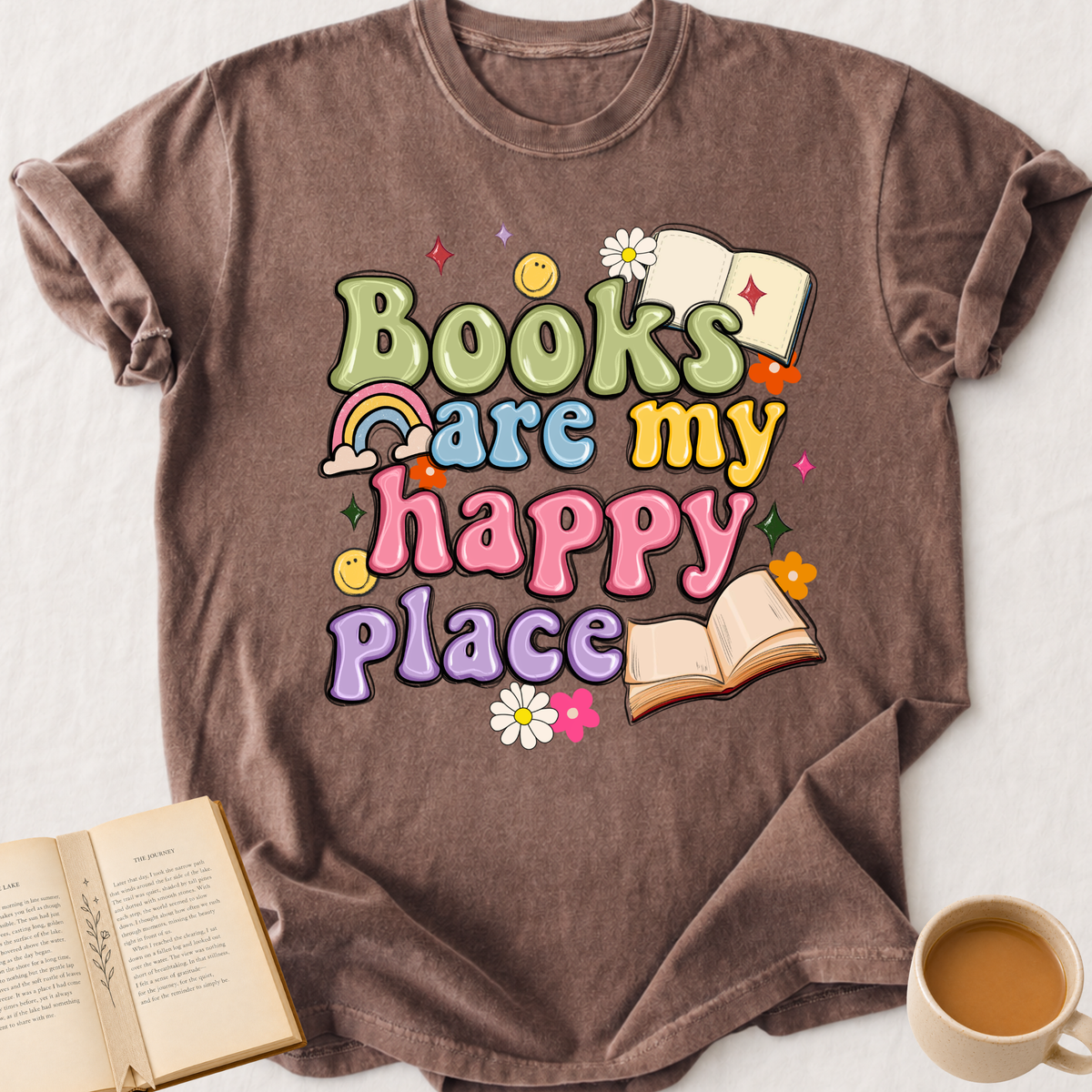 Books Are My Happy Place T-Shirt