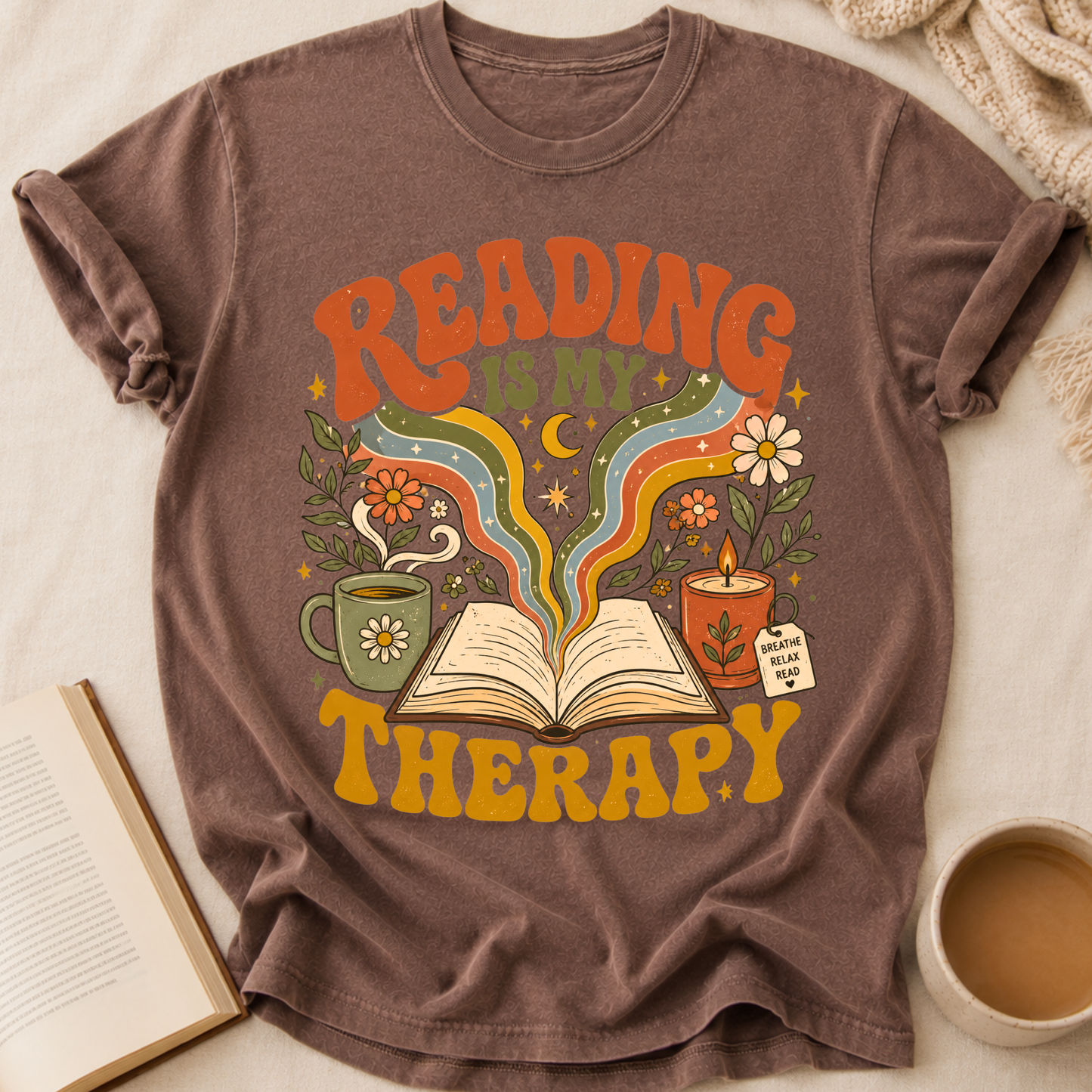 Reading Is My Therapy T-Shirt