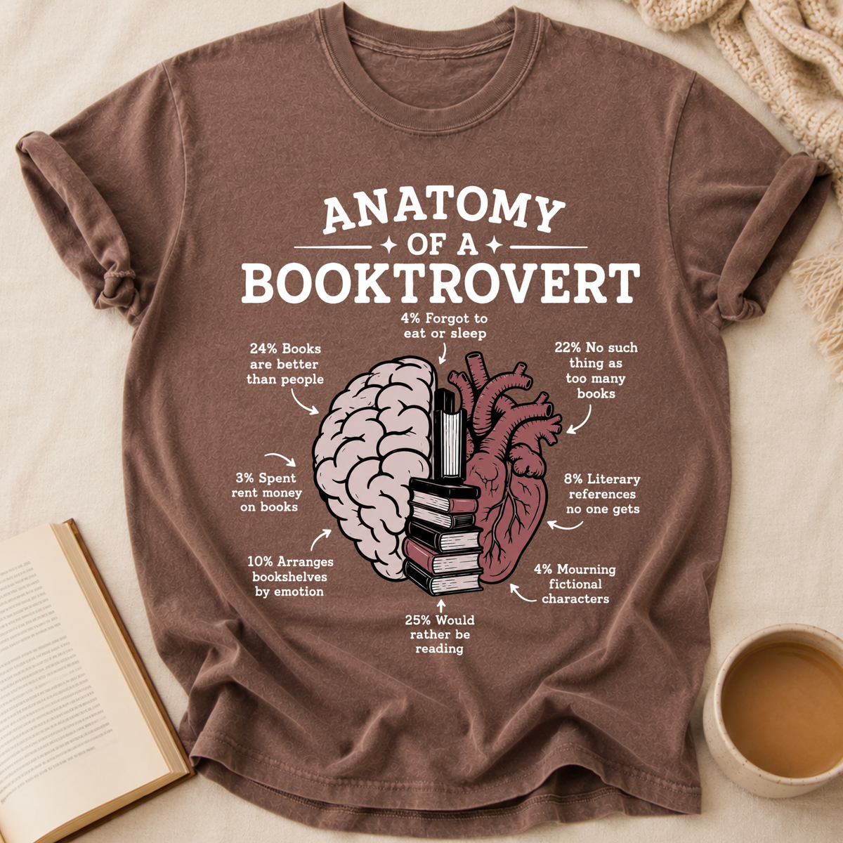 Anatomy Of Booktrovert T-Shirt