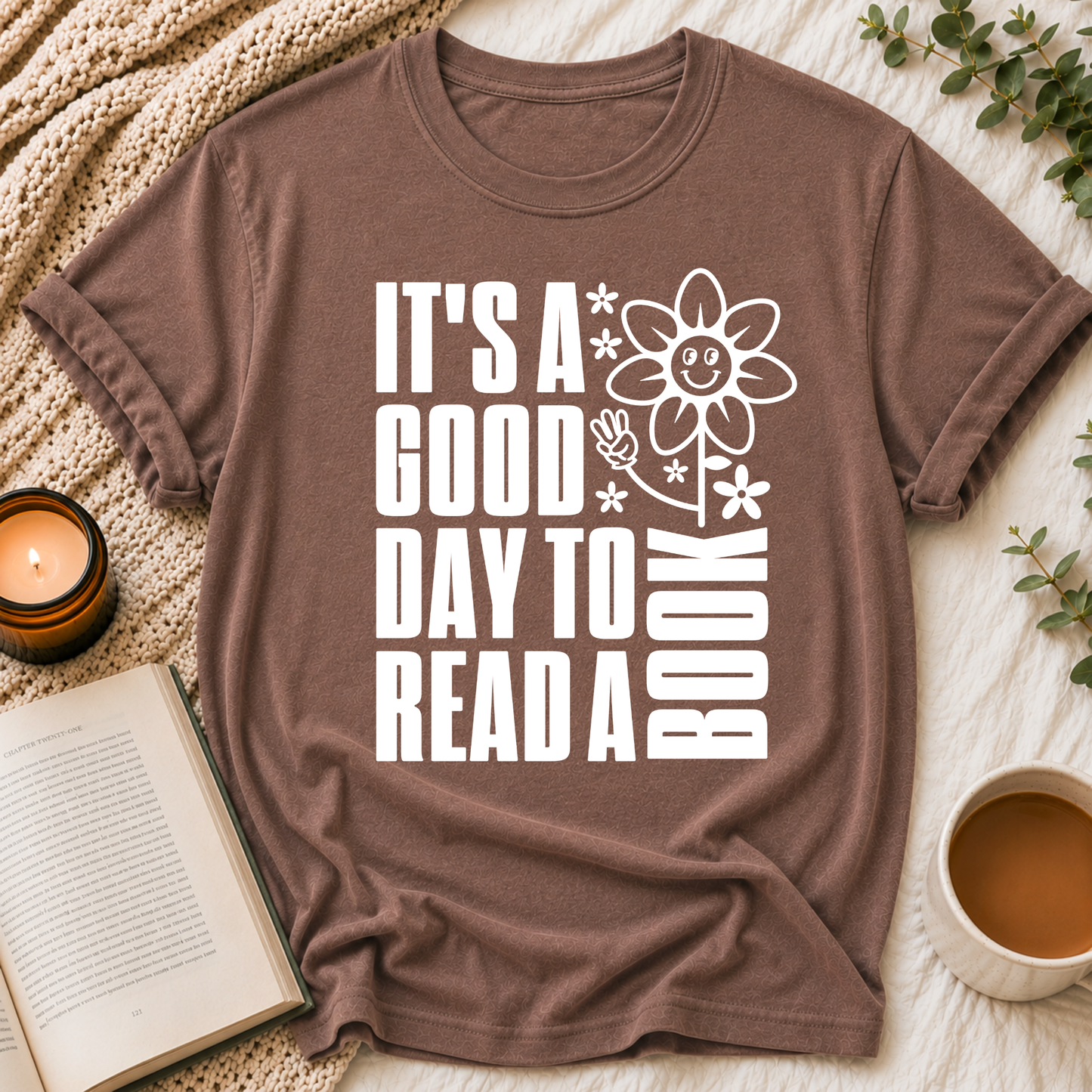 Good Day To Read Books Tee