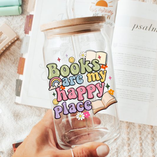 Books are my happy place cup