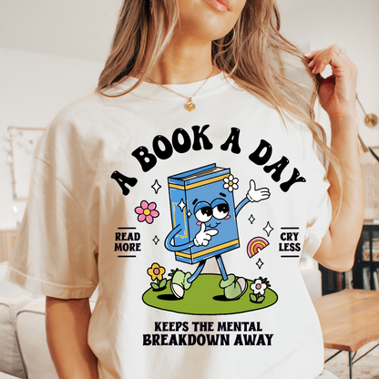 A Book A Day Tee + Free Cup - Sayitwithatea