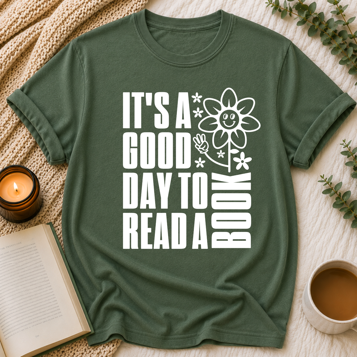 Good Day To Read Books Tee
