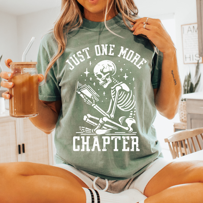 Skeleton one more chapter Tee + Free cup - Sayitwithatea