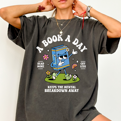 A Book A Day Tee + Free Cup - Sayitwithatea