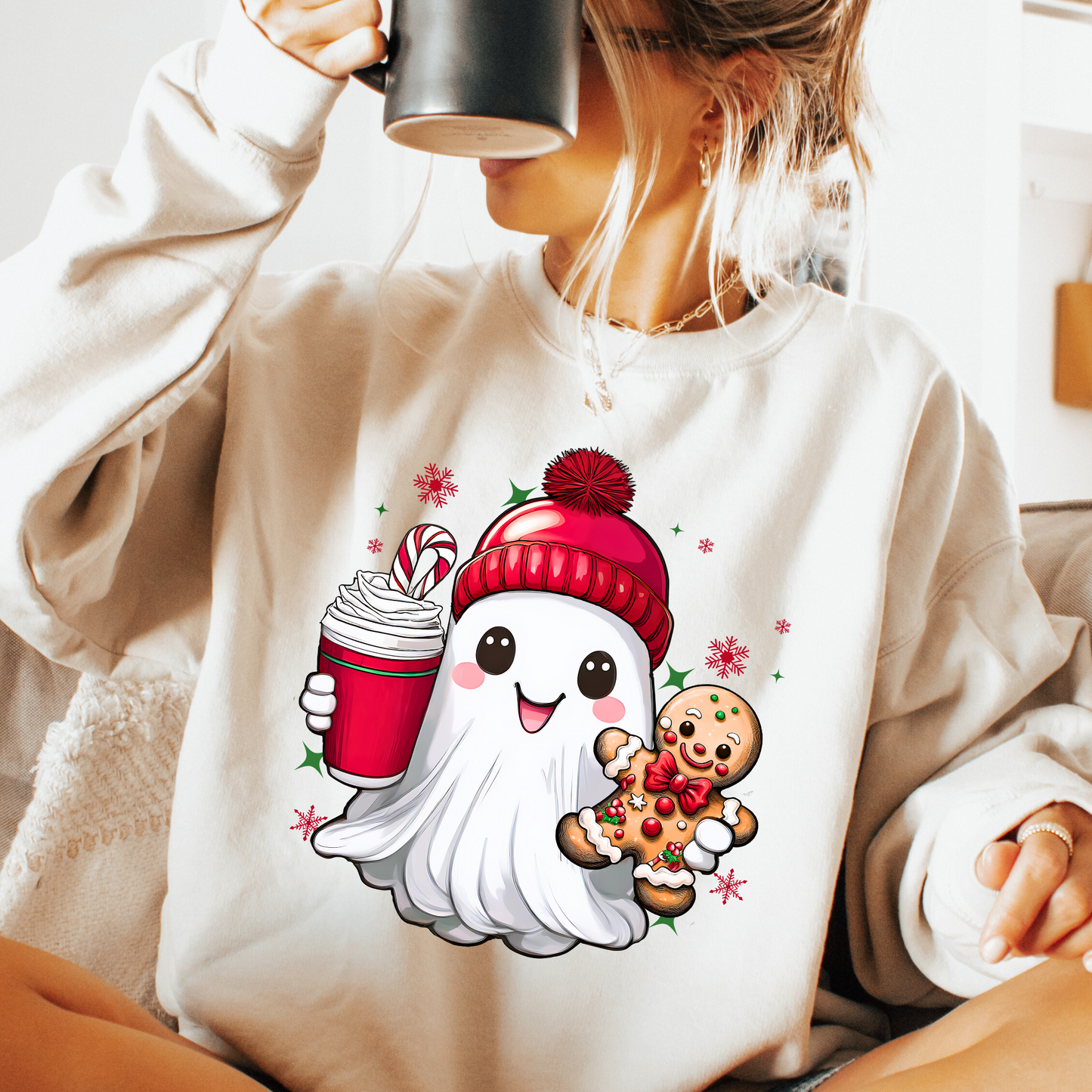 Christmas Ghost + Free Cup