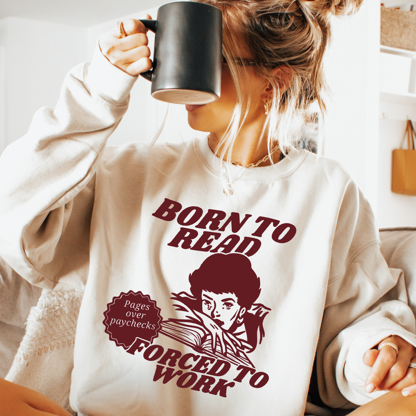 Born To Read Sweatshirt