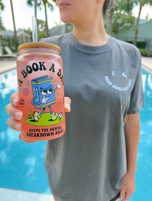 Read More Cry Less Tee + Free cup - Sayitwithatea