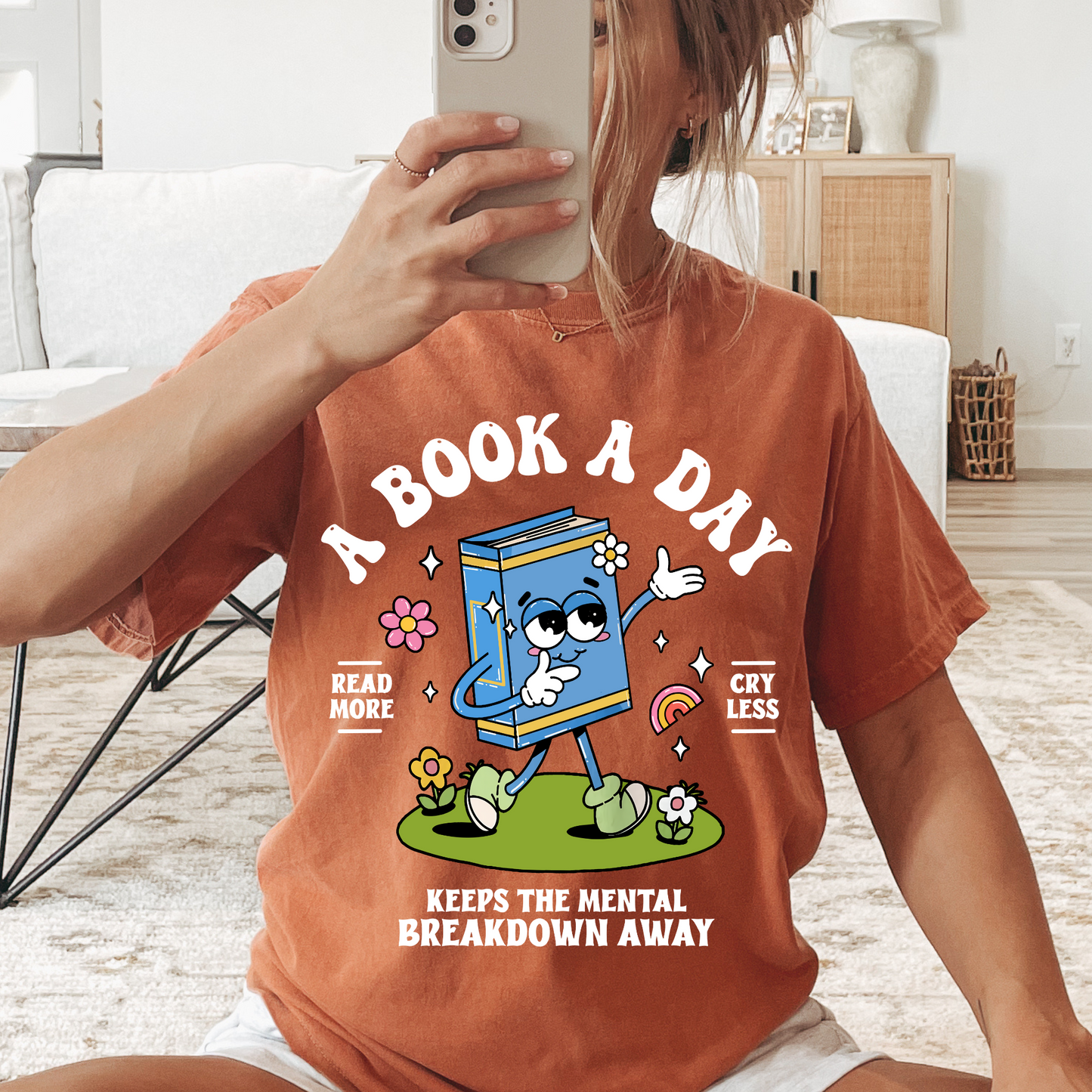 A Book A Day Tee + FREE CUP