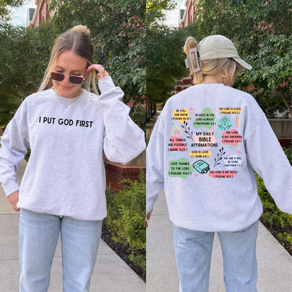 Bible Verses Sweatshirt + Free Cup - Sayitwithatea