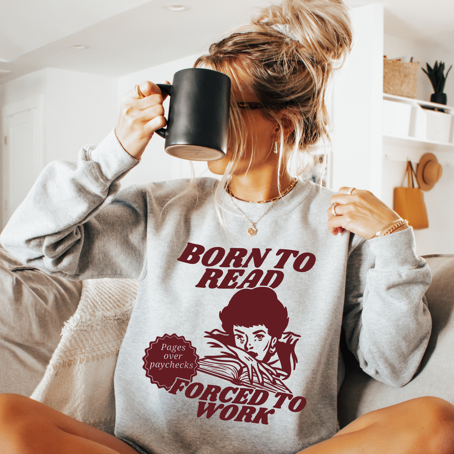 Born To Read Sweatshirt