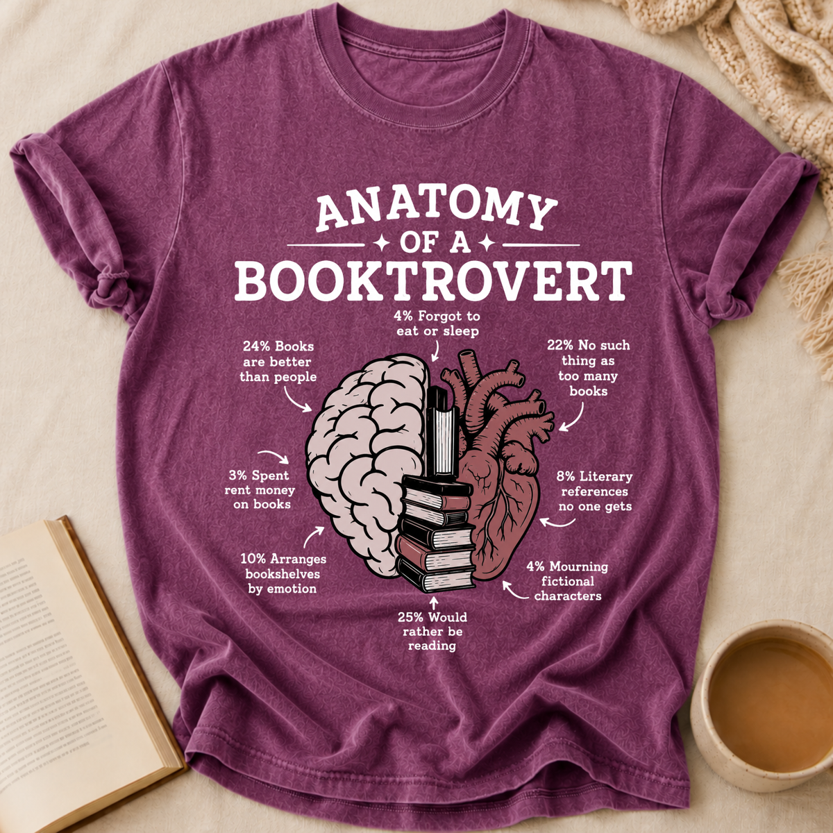 Anatomy Of Booktrovert T-Shirt