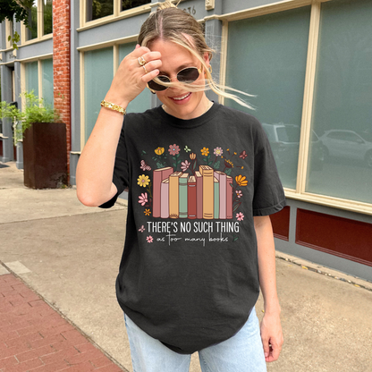 Too Many Books Tee + Free Cup - Sayitwithatea