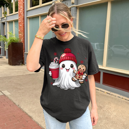 Christmas Ghost Tee + Free Cup - Sayitwithatea