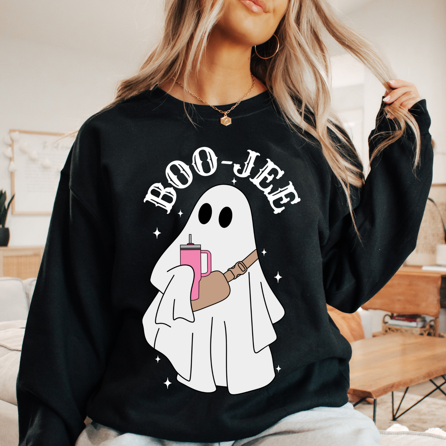 Boo Jee Sweatshirt + Free Cup